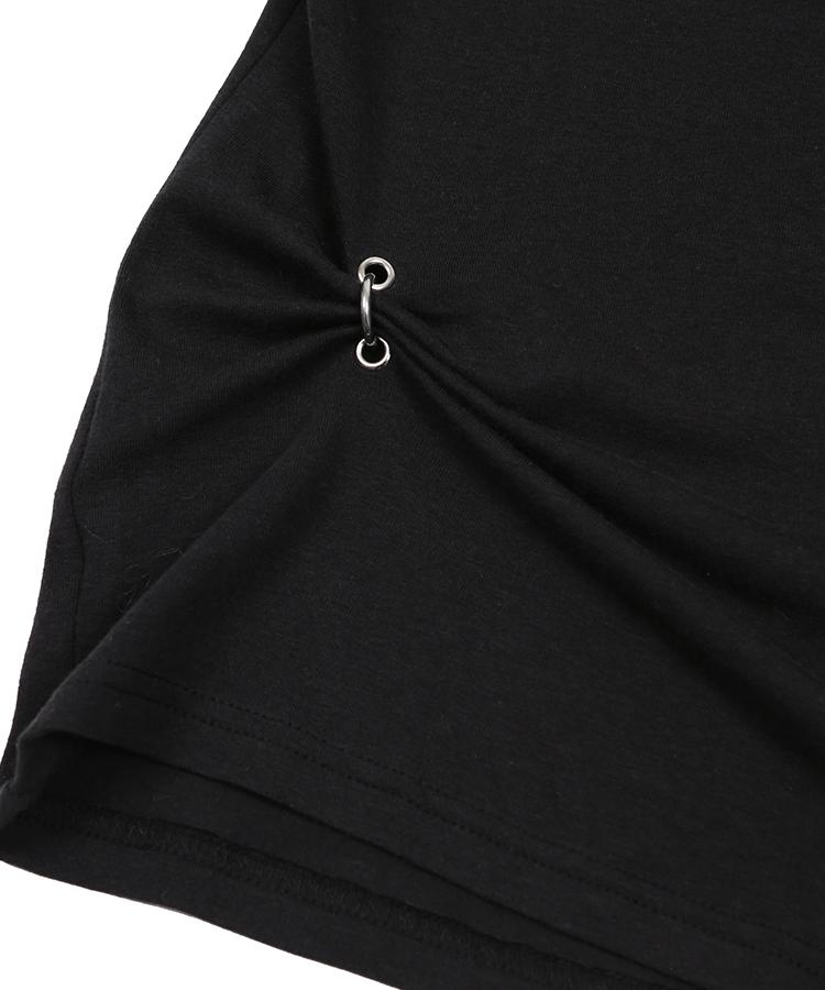 Eonibeu Piercing Eyelet T-Shirt Black