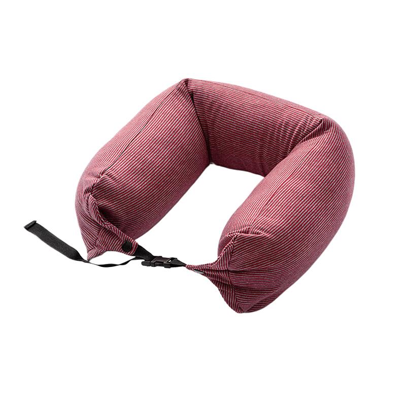 1 buc pernă de protecție a gâtului în formă de U mașină aeronave tetieră pernă de particule din spumă pernă de călătorie multifuncțională din bumbac