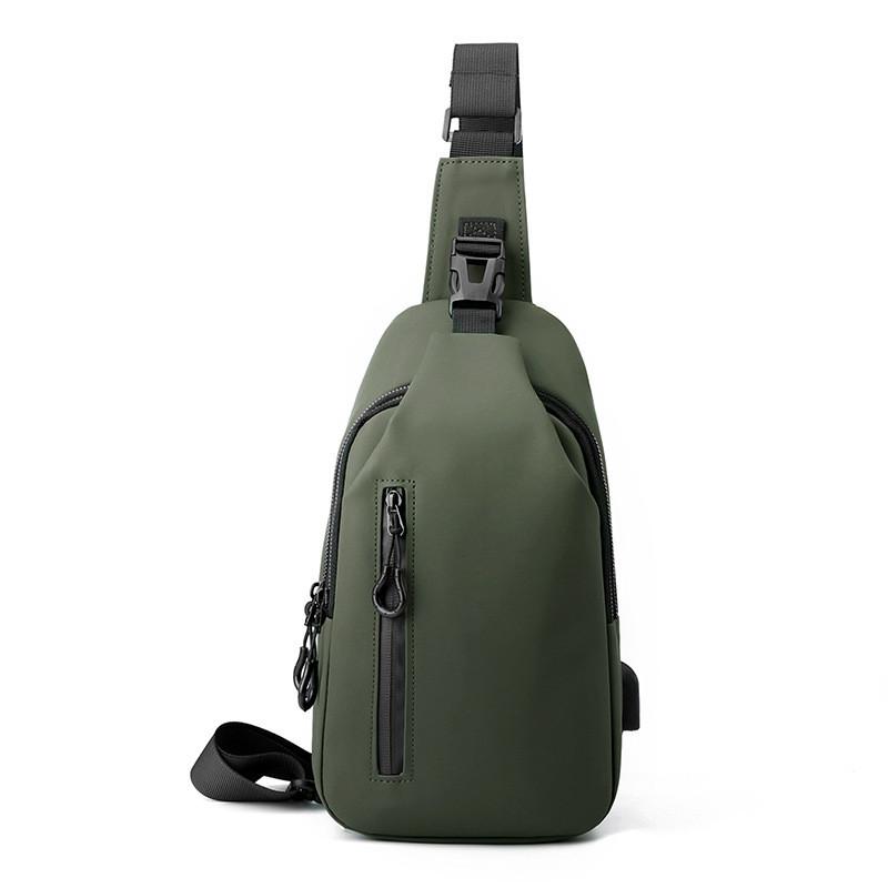 Mens Leather Material Crossbody Bag With Waterproof Design For Daily Use
