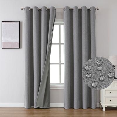 2Panels 7Colors Japanese Style Linen Curtains For Living Room Bedroom Outdoor Windproof Waterproof For Balcony Gardn
