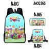 Game Merchandise Digital Building Block Schoolbag Backpack Satchel Pencil Bag Backpack Three-Piece Set