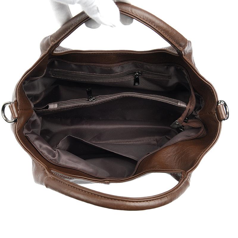 Retro Bag Fashion Women Pu Single Shoulder Handbag Crossbody Bag