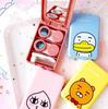 South Korean Cute Cartoon Animals Two Contact Lens Case Liquid Bottle Clip