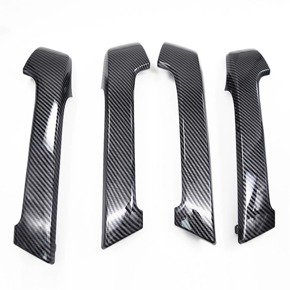 Carbon Fiber Style Door Handle Cover For Toyota Land Cruiser Prado 150 LC150 10-