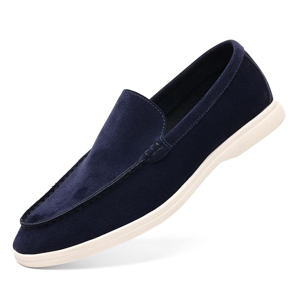 Fashion Luxury Brand Men's Suede Loafers Casual Slip-On Driving Shoes All-match Comfortable Flat for Men Breathable Male Walking Shoes