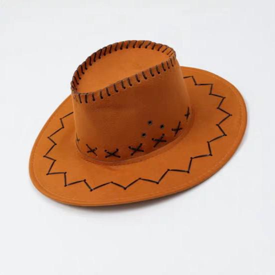 Cowboy Toy Set: Hat, Scarf, Revolver & Leather Holster