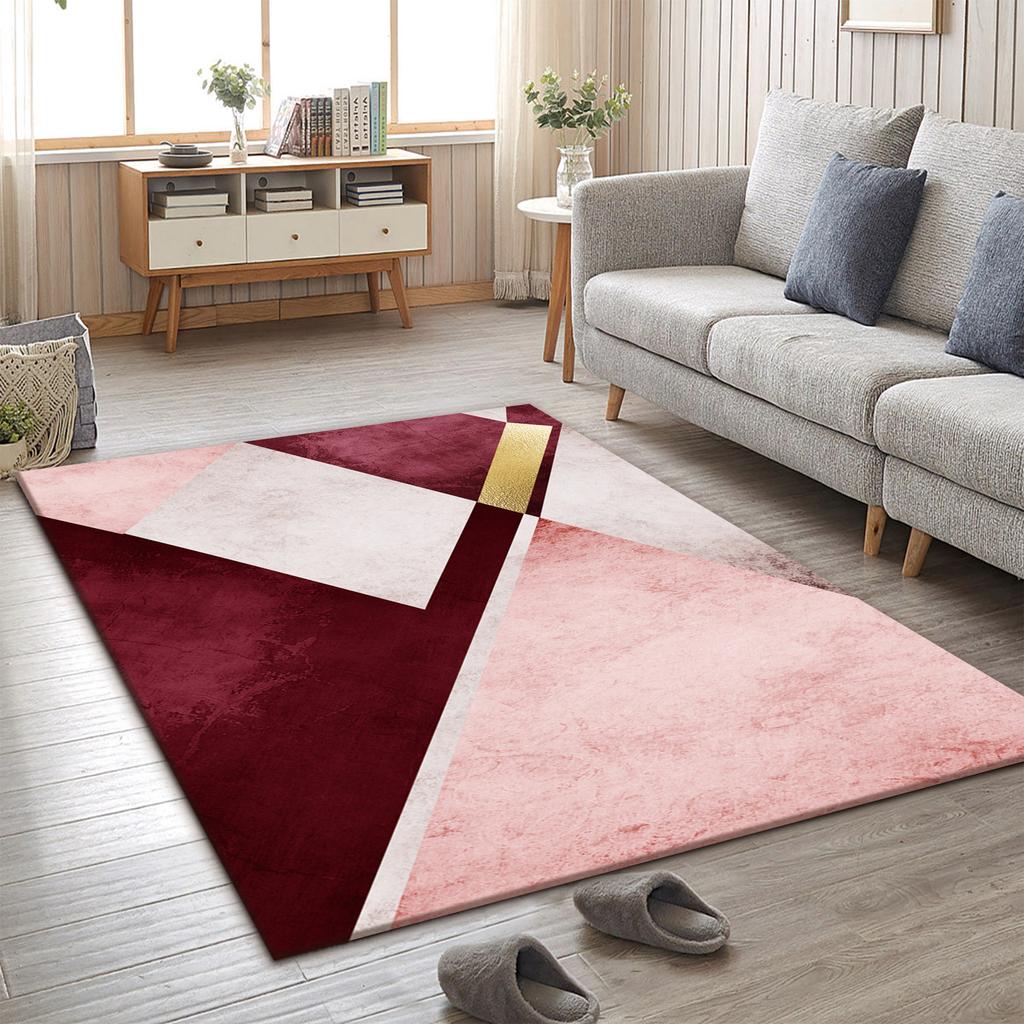 Skandinávský obývací pokoj Minimalistické linie Koberec Ložnice Konferenční stolek Šatní skříň Podložky na podlahu Rohožky ke dveřím