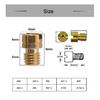 ZSDTRP 10pcs M5 Copper Motorcycle Carburetor Main Jet Kit for N102.221 Small Round Replacement Parts #80-153