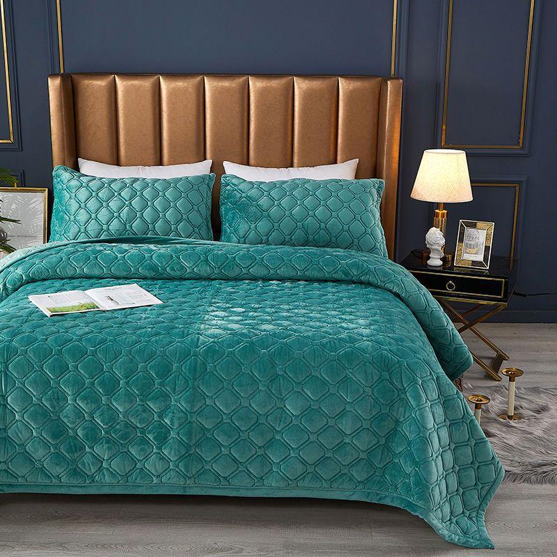 Crystal Fleece Sheets, Winter Plus Fleece Version, Cold-proof Double Blanket, Warm Blanket, Leisure Blanket, Quilted