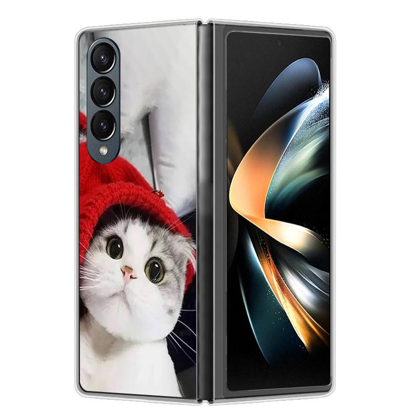 For Samsung Z Fold 4 Case ZFold 5 4 5G Hard Transparent Phone Cover For Samsung Galaxy Z Fold4 Fold5 Shockproof Bumper Fundas