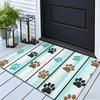 Stylish Dog Paw Print Doormat Mat for Home Entrance Decor Indoor Outdoor Rug Pet Accessories Living Room Mat 40x60cm