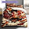 Cartoon Pattern Bedding Quilt Set Quilt Cover Pillowcase Home Decoration Birthday Gift (1 * Duvet Cover + 2 * Pillowcase, Without Core)