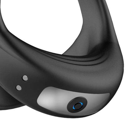 4Pcs Rechargeable Vibrating Cock Ring Silicone Triple-Structure Delay Ring Multiple Vibration Modes Waterproof Body-Safe Discreet Adult Toy