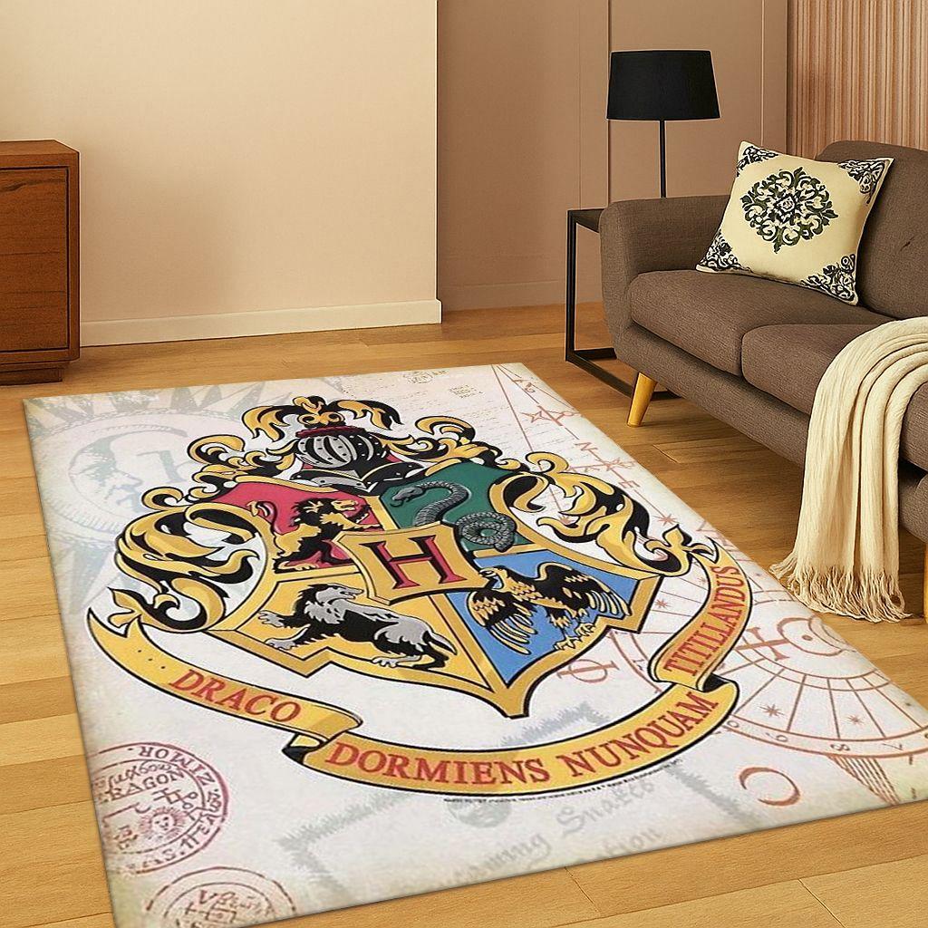 3D H-Harry P-Potter Magic Sign Cartoon Carpet Rug for Bedroom Living Room Sofa Doormat Home Decor,kids Game Area Rug Non-slip