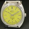 OROLOGIO DA UOMO INDIANO VINTAGE HMT KOHINOOR A CARICA MANUALE CON QUADRANTE GIALLO a440952-4