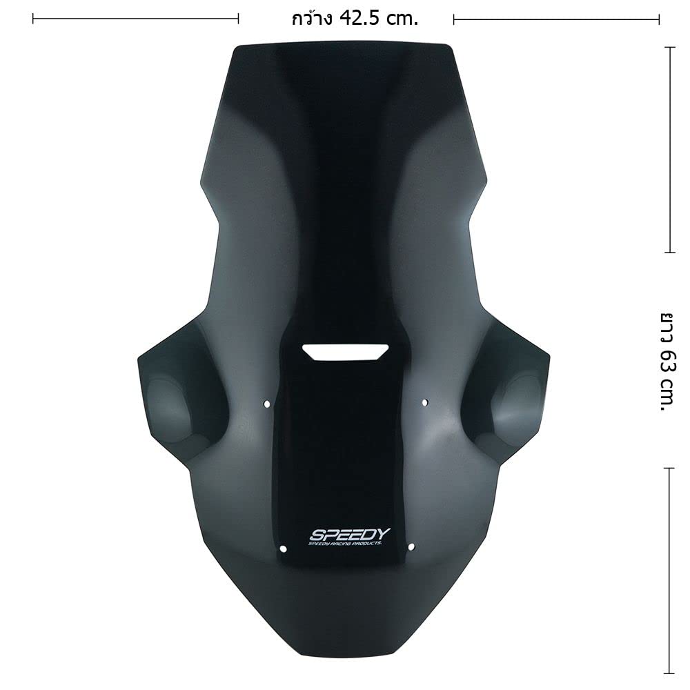 SPEEDY Honda Windshield Windsheild V2 For Honda Windscreen ADV160/150 #03 Smoke/Clear ADV160/150 Smoke/Clear (Clear)