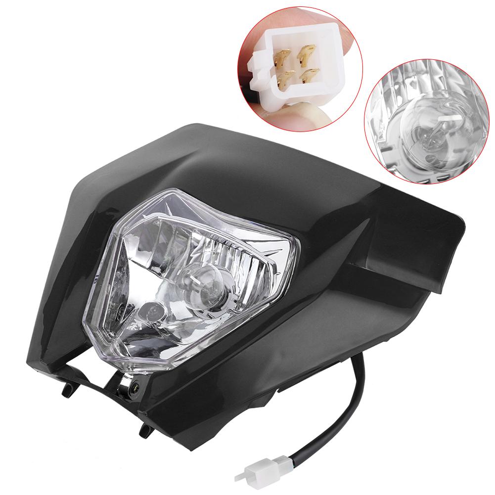 Motorcycle Grimace Headlamp Lens ABS Front Light Housing Large Headlight Lampshade
