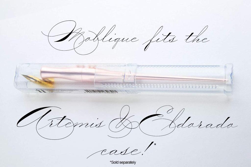 Luis Creations Moblique Penholder Moblique Pen Holder with Internal Can Be Used In Both Straight and Oblique Orientations 2-in-1 - Storage, (Pink