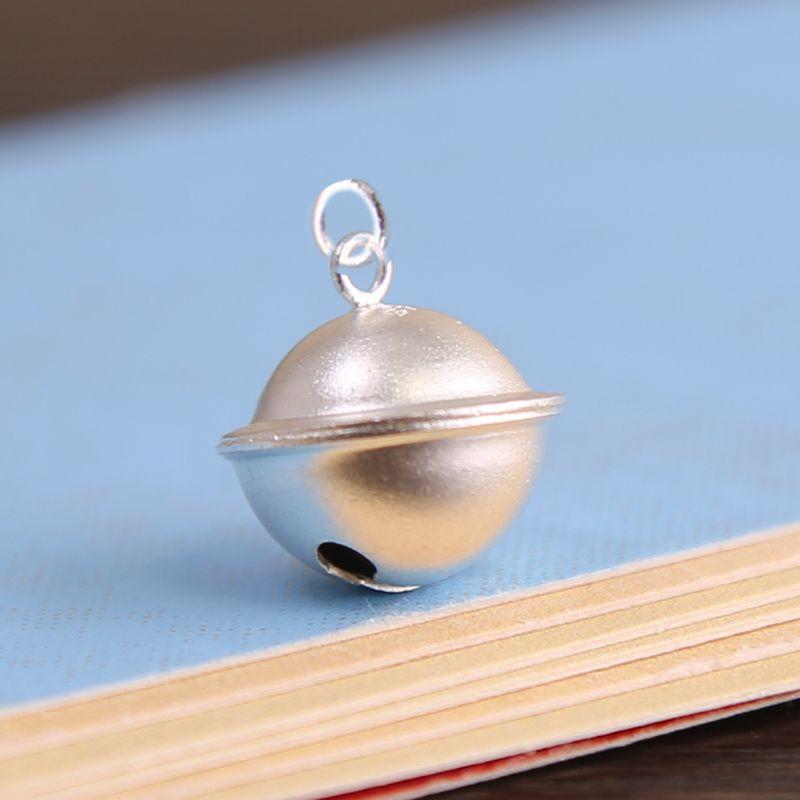 

Old Gold Alluvial Gold Electroplated Color Retaining Bell on the Run Princess Series Bracelet Pendant Will Ring DIY Carrying Strap Red Rope Pendant 12*11mm Bell Silver (sound)