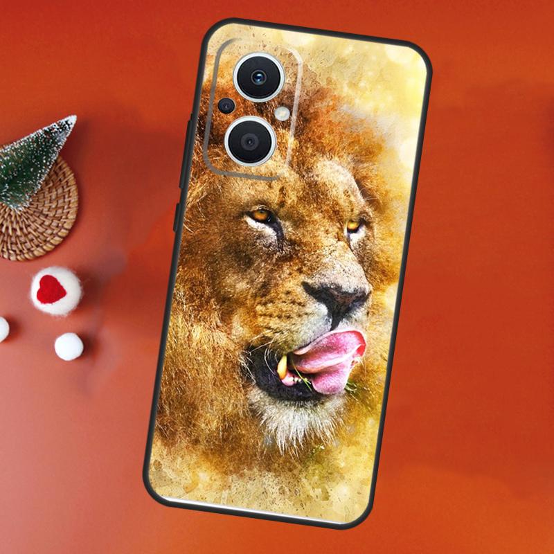 Ferocious Lion Case For OPPO Find X9 X5 X6 X8 Pro OPPO Reno 14F 13F 12F 11F 10 12 13 14 Pro 7 8 Lite Cover