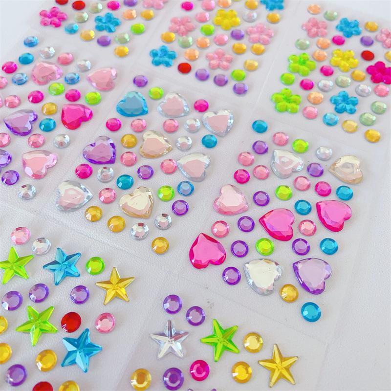 

Colorful Diamond 3D Mini Stickers - DIY Acrylic Decorations for Kids & Students