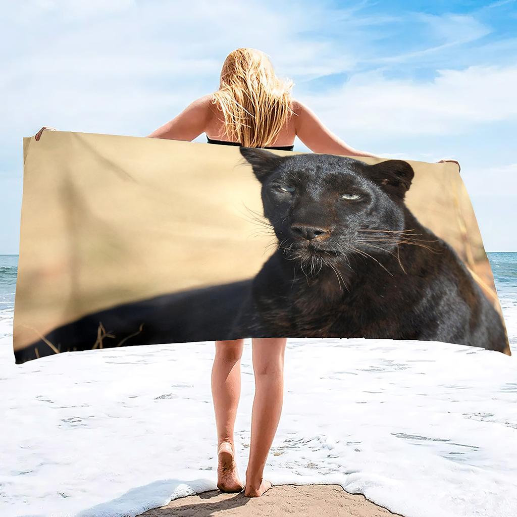 Animal Leopard Print Series Seaside Vacation Beach Towel Swimming Bath Towel Sports Towel