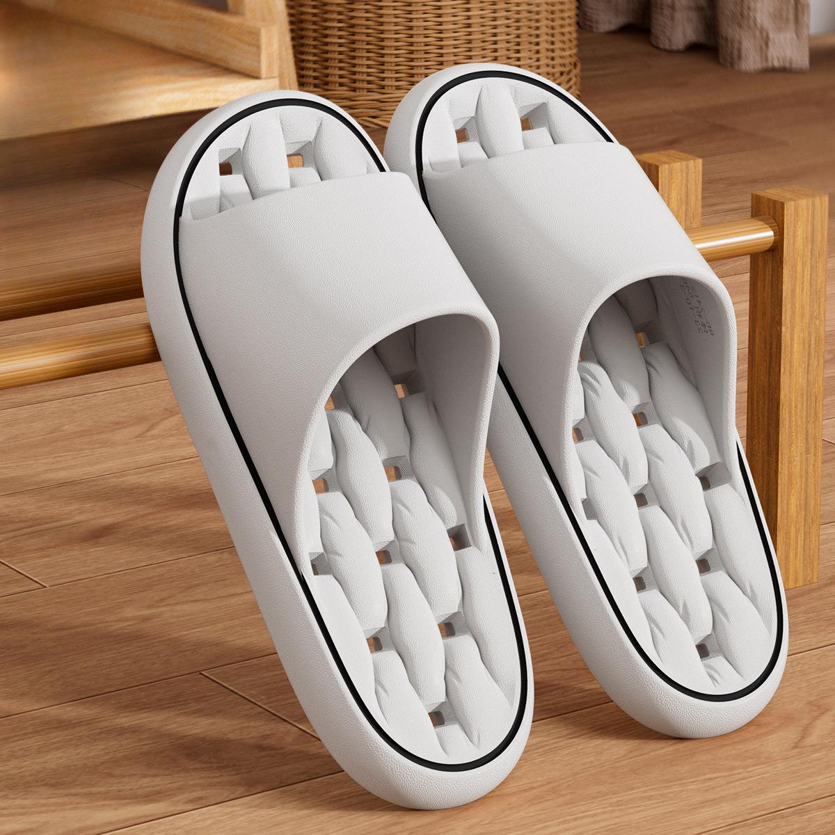 

Тапочки из ЭВА Протекающие тапочки Тапочки для ванной Нескользящие тапочки Домашние тапочки 38-39 бежевый