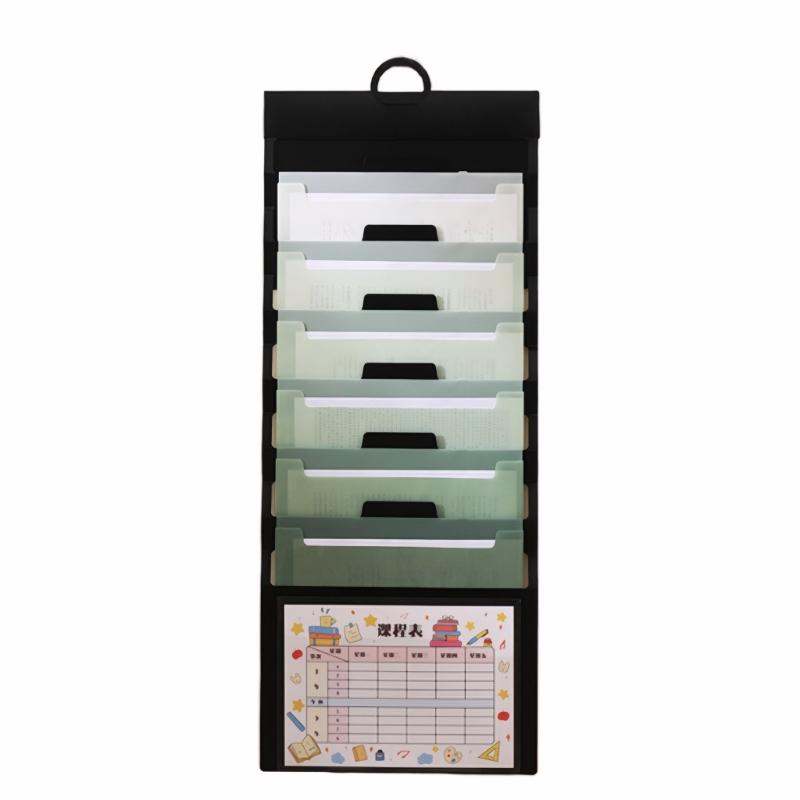 Wall Hanging Document Organizers Expanding Folder with Handle 6 Pocket Document Folder for File Paper Documents Receipts