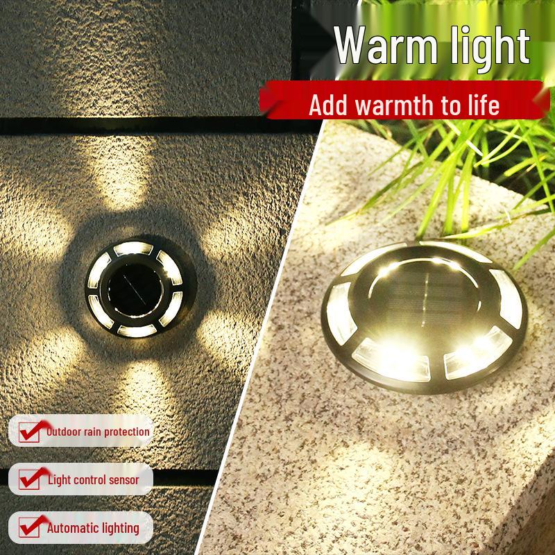 Dual-Use Solar LED Stainless Steel Path & Wall Garden Light