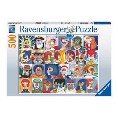 R168309 Twarz alfabetu 500 sztuk, puzzle w różnych kolorach, gry dla dzieci, zabawki edukacyjne