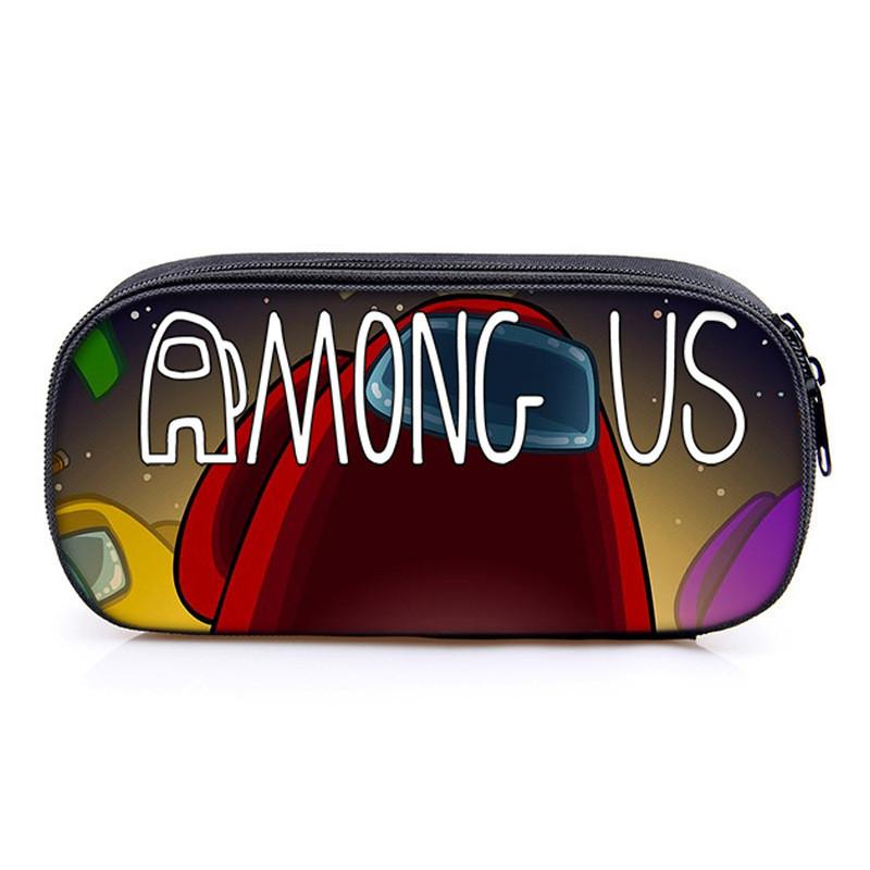 Among Us Game Characters Print Single Layer Stationery Storage Bag For Students