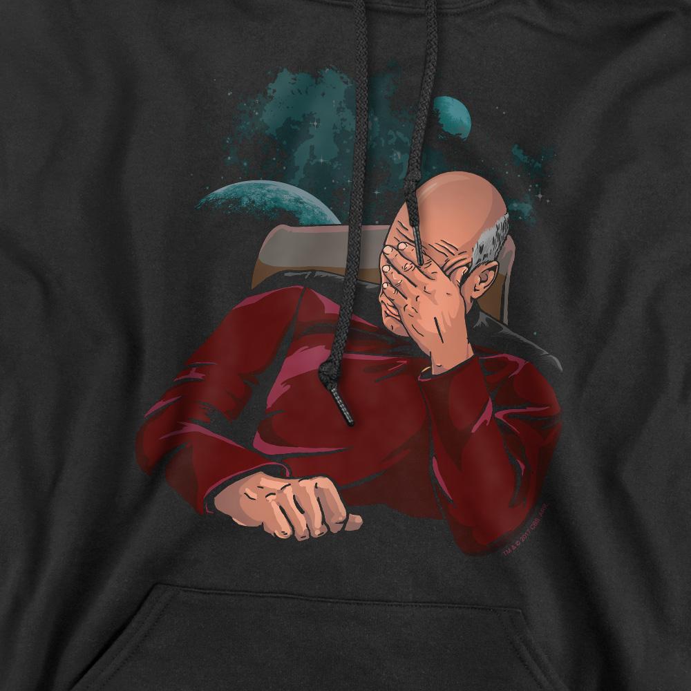 STAR TREK Mens Facepalm Hoodie