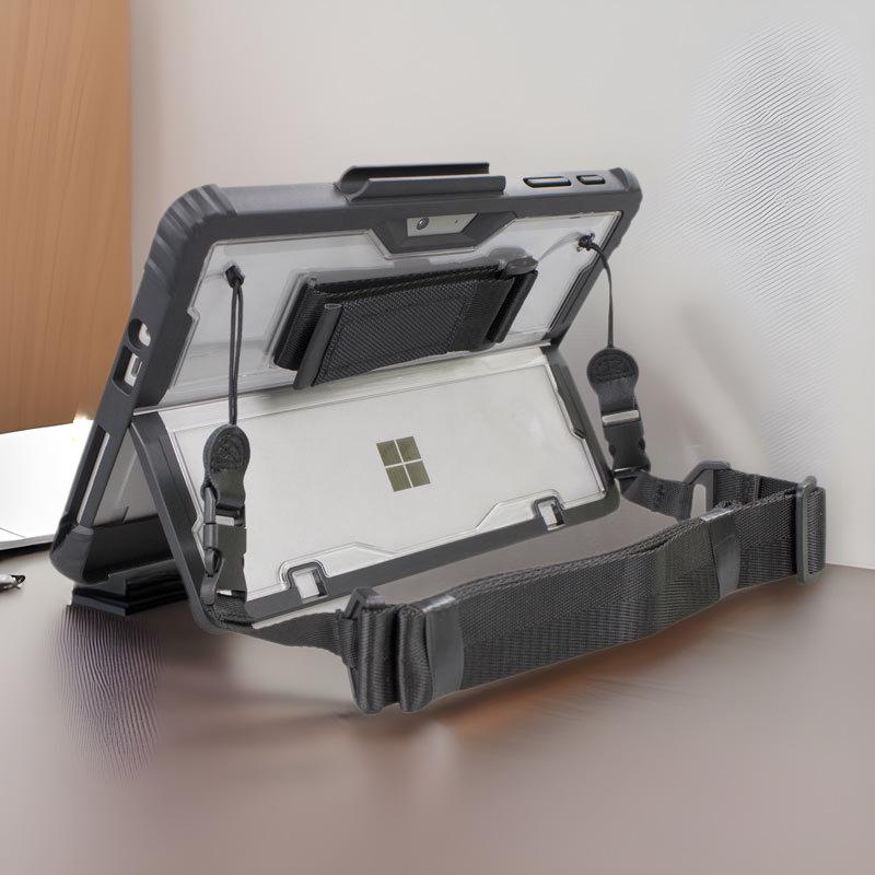 Surface Pro4567 Protective Nylon Shoulder Strap & Pro8 Keyboard Go1234 Crossbody Tablet Case