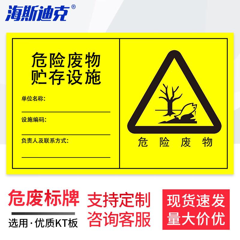Hazardous Waste Storage Facility Warning Sign 40x60cm