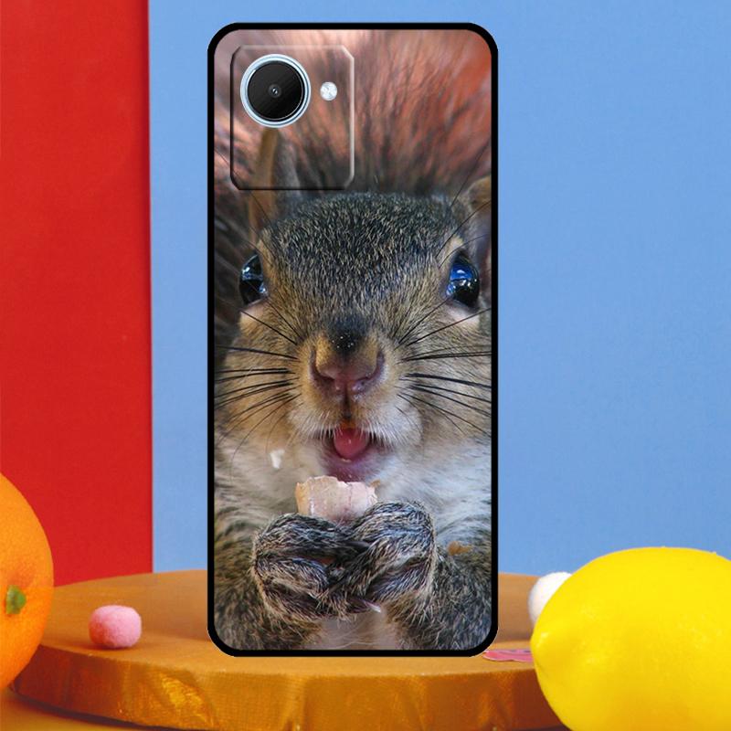 Squirrel Cute Animals For Realme C75 C71 C55 C53 C67 C61 C33 C63 C51 10 11 12 13 14 15 Pro Plus C65 GT7 Pro Case