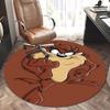 Tazmanian Devil,Looney Tunes Chair Mat Round Rug Office Carpet, Non Slip, Suitable for Living Rooms, Bedrooms Decor 1205691a