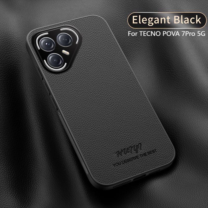 Luxury Business Leather Soft Frame Magnetic Cover For Tecno Pova 7 Pro Ultra Pova7 Pro Ultra Phone Cases Capa