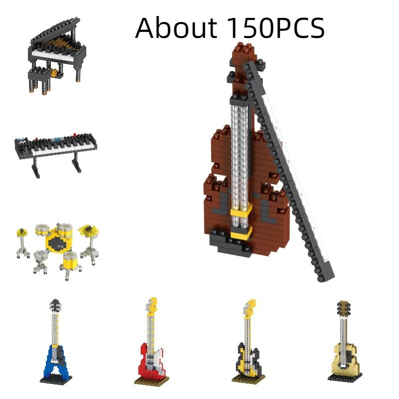Brickpals Music Series Compatible Piano And Guitar Set For Kids