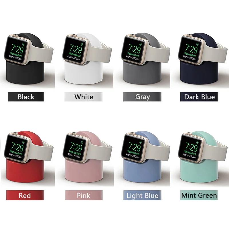 Charger Stand For Apple Watch Series Ultra 3/11/10/9/8/SE/7/6/SE/3 49mm/46/45/44/42/41/40/38mm Durable Silicone Nightstand Mode