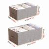 Fabric Cloth Storage Box for Book Clothes Toys Sundries Storage Foldable Closet Drawer Storage Wardrobe Clothes Bra Organizer