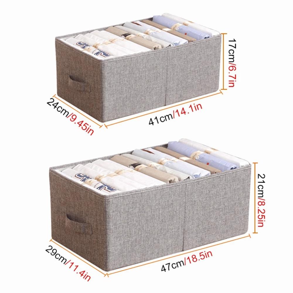 Fabric Cloth Storage Box for Book Clothes Toys Sundries Storage Foldable Closet Drawer Storage Wardrobe Clothes Bra Organizer