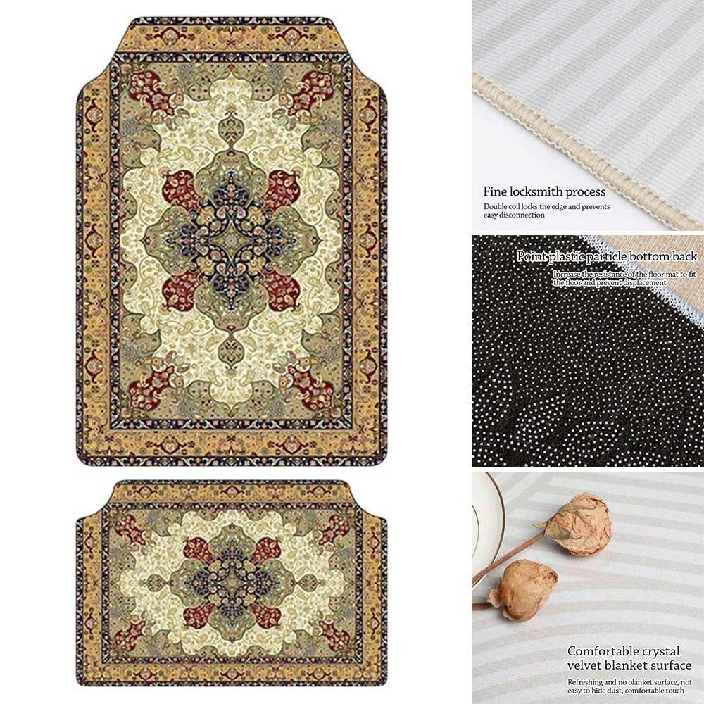 4Pcs/Set Bohemian Car Floor Mats Heavy Duty Car Floor Protector Rugs  for Front Rear Seats