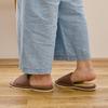 Hagiwara Indoor Size and Made with Kurashiki Made In Japan "Kibi" Slippers, Brown, Approx. 26cm, M, Women's Unisex, Canvas,