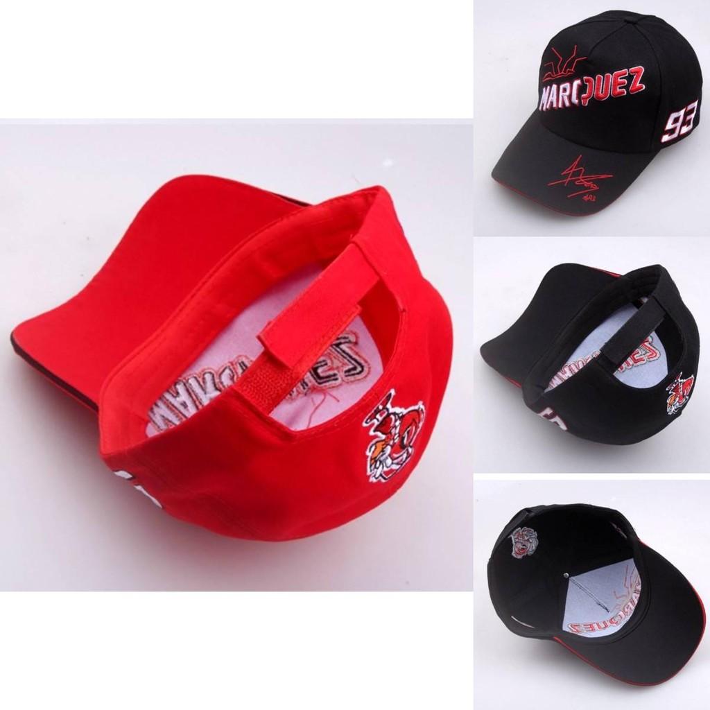 Black And Red Marc Marquez 93 Baseball Cap For Outdoor Sports