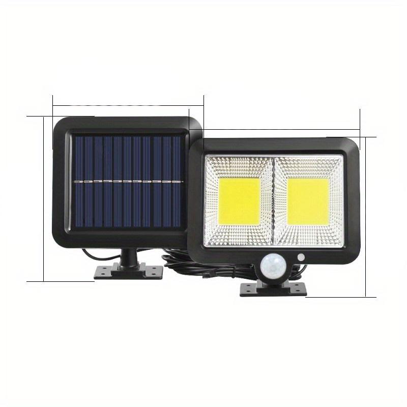 1PC 108/120/128/160COB Solar Split Wall Light, Sensor Motion 3 Modes Powered Waterproof Wireless Garden Wall Night Street Light