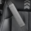 Car Seat Belt Shoulder Cover Embroidery Wear-resistant Non-slip Leather Safety Cover Car Interior Decoration Products