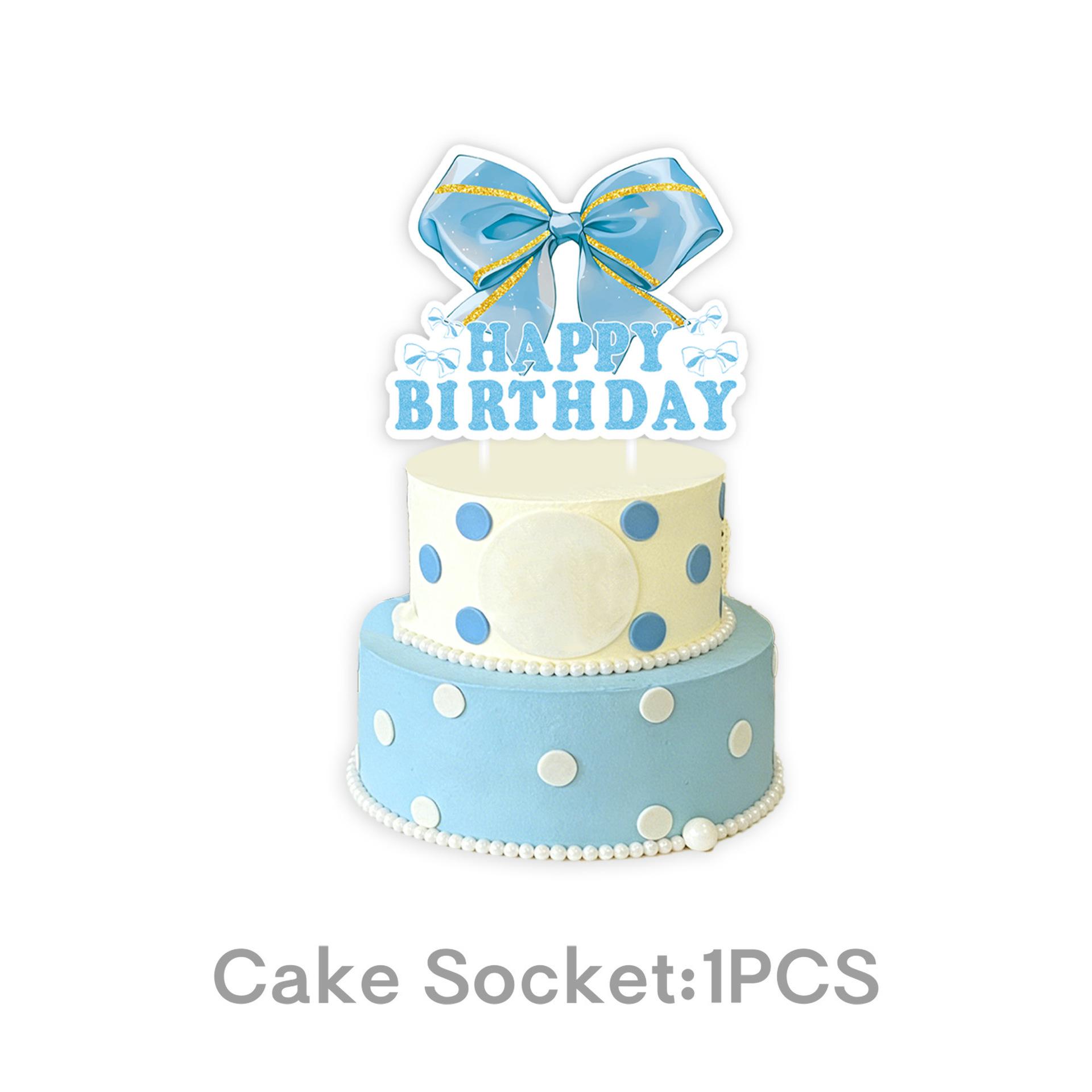

Blue Bow Theme Birthday Party Decoration Bowknot Plate Cup Tablecloth Supplies Girls Celebrate Photo Photography Background Gift Other