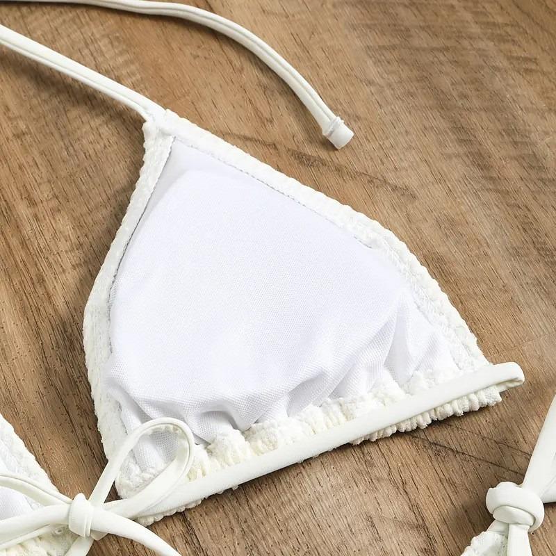 New Neck-hanging Sexy Swimsuit with Skirt Blouse Four-piece Split Swimsuit