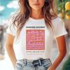 Women's Round Neck Beach Life Printed Pattern Basic Short Sleeved Travel Fun Top Casual T-Shirt Summer Fashion New T-Shirt