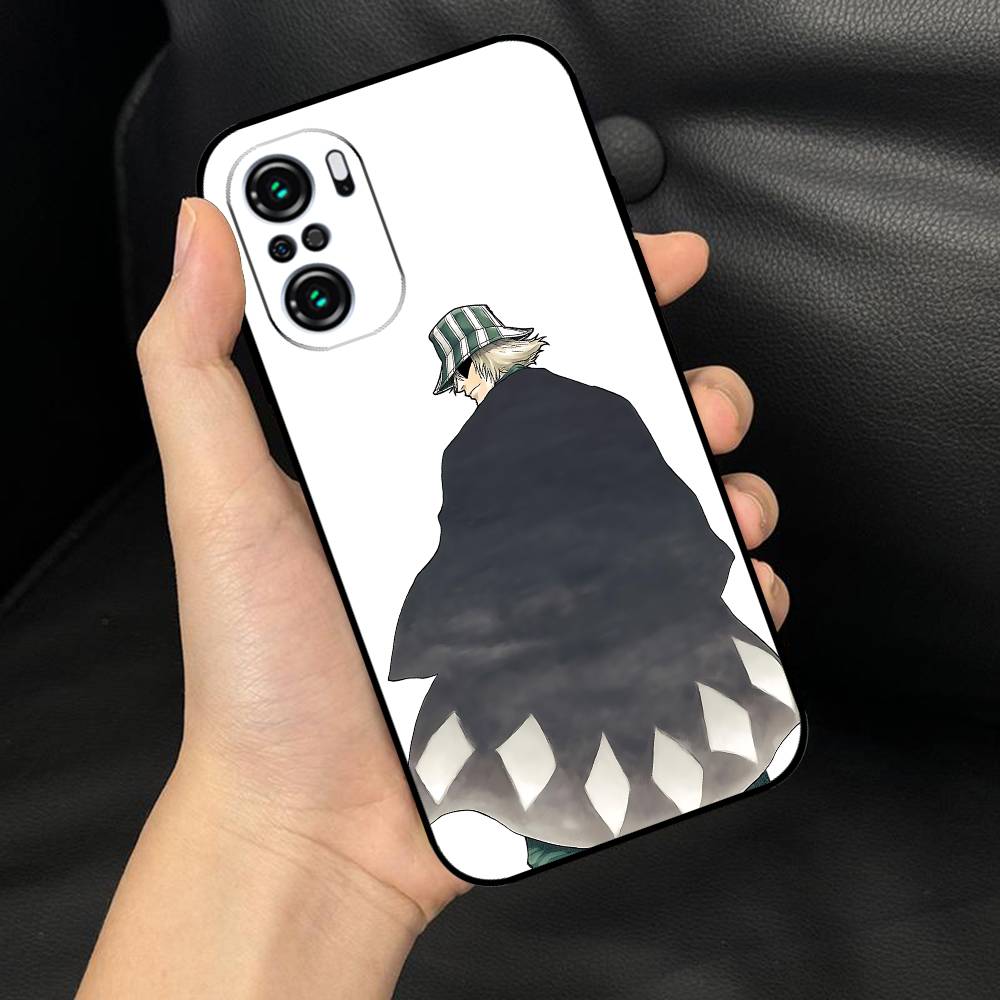 L-Kisuke Urahara Bleach Anime Phone Case Black Phone Case For Xiaomi 11 12 Redmi Note 11 5G 8T 9A 9 10T Note8Pro Note9 12S Ultra
